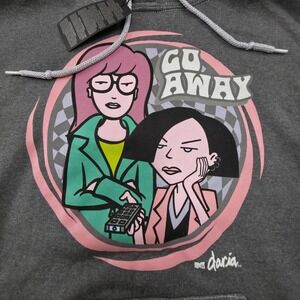 Groovie Daria MTV, Daria Go Away! Hoodie Sz Small